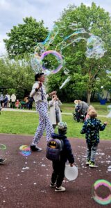 dideli muilo burbulai